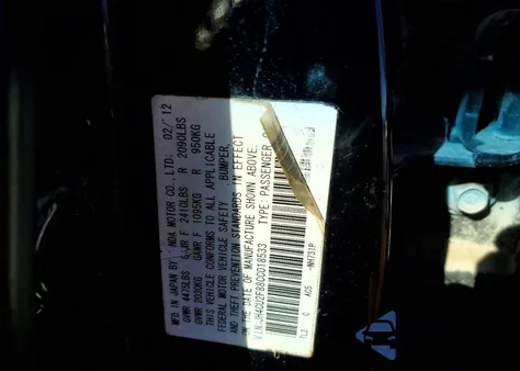 2012 Acura Tsx Se z USA, uszkodzony, nr VIN JH4CU2F88CC018533